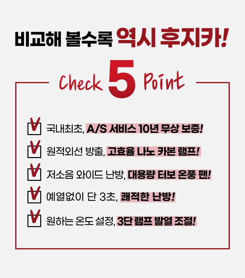 후지카 FU-3355 3단 카본 온풍 난방기border=