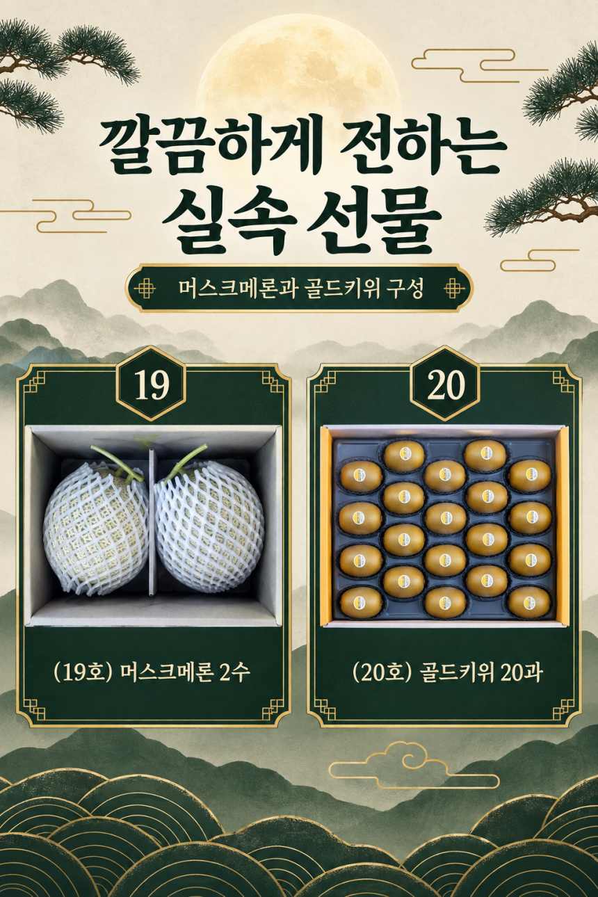 머스크메론 과육과 내부 상태를 확인할 수 있는 상품 안내 이미지
