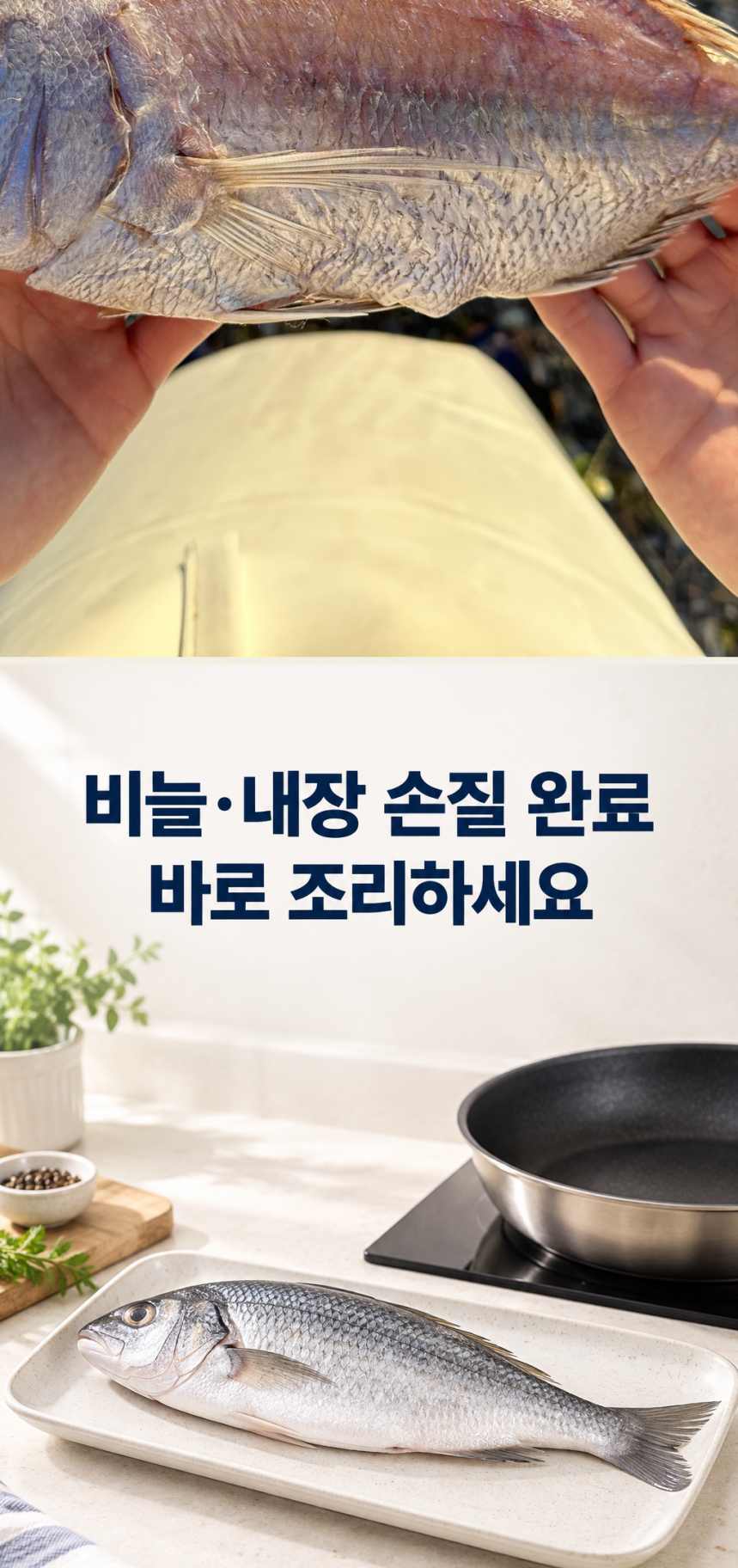 민어와 병어를 함께 담은 생선 선물용 구성